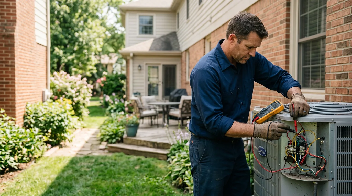 HVAC technician working near Mark Center, OH